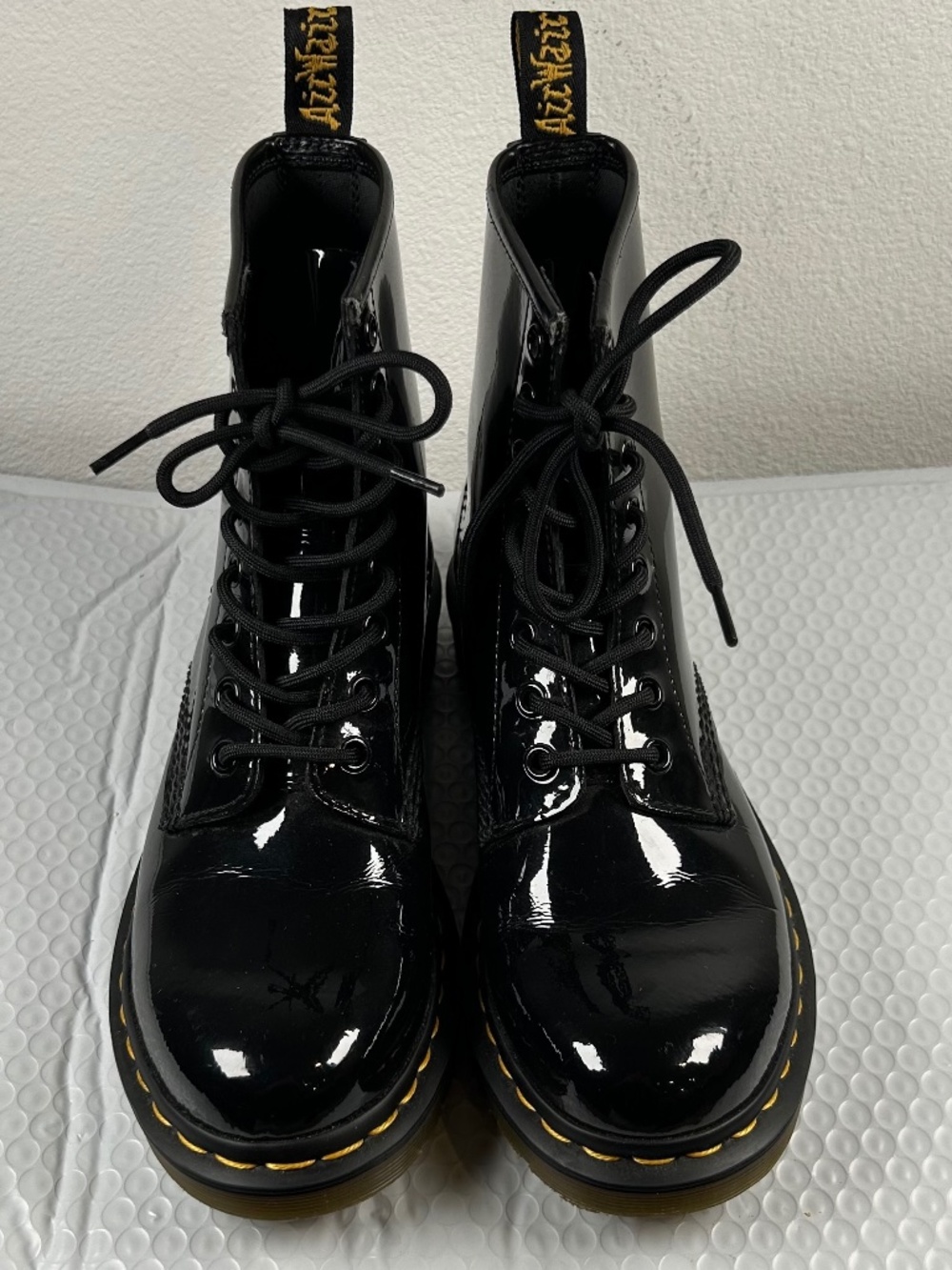 Dr. Martens 1460 Black Patent Leather Combat Boots Women's Size 7 EU 38 UK 5 JP